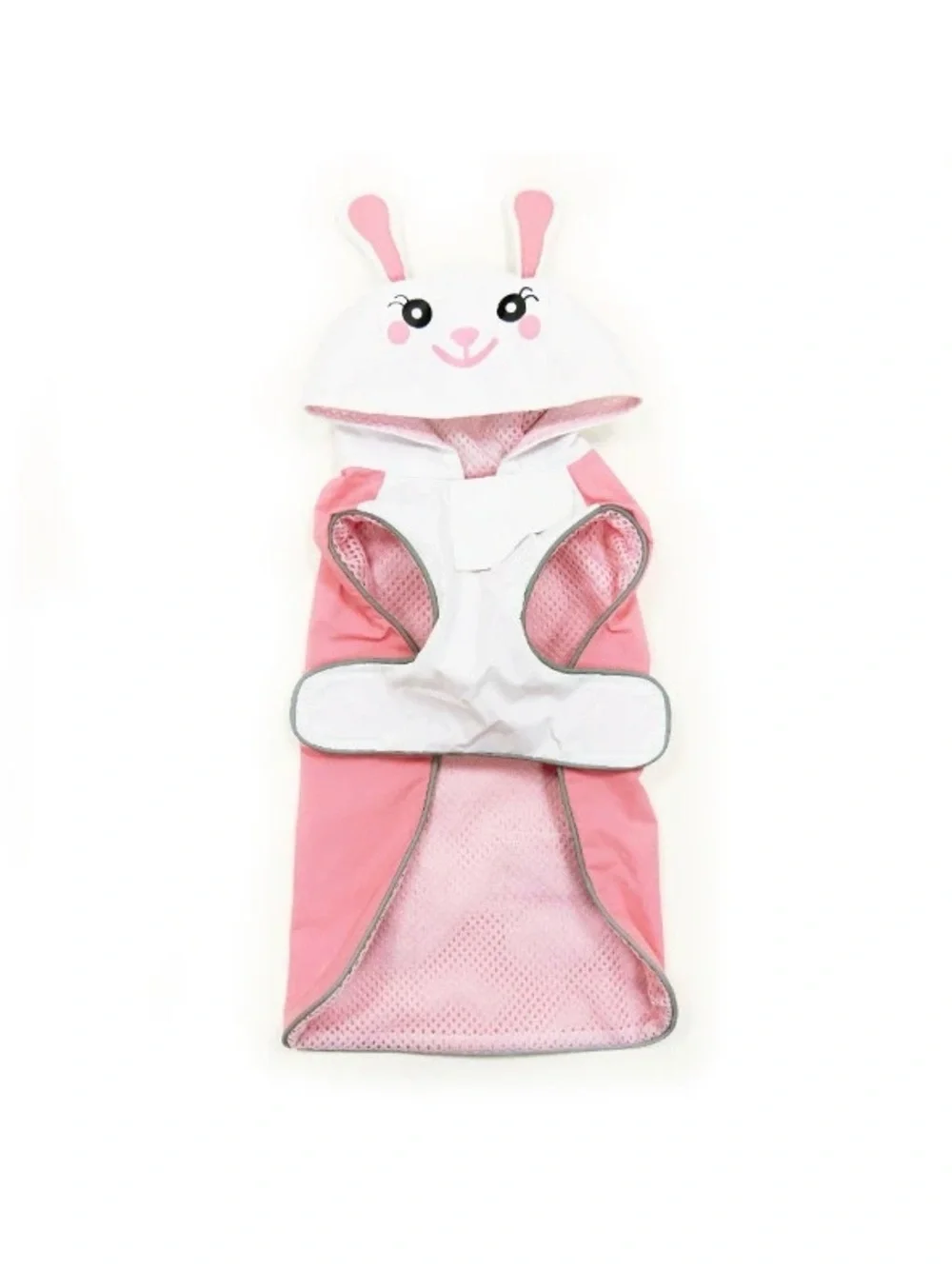 Pink Hooded Dog Coat with Pocket - size XSmall Rain Jacket